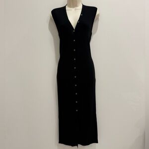 525 knit midi dress with buttons